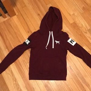 Victoria’s Secret Pink sweatshirt. Maroon